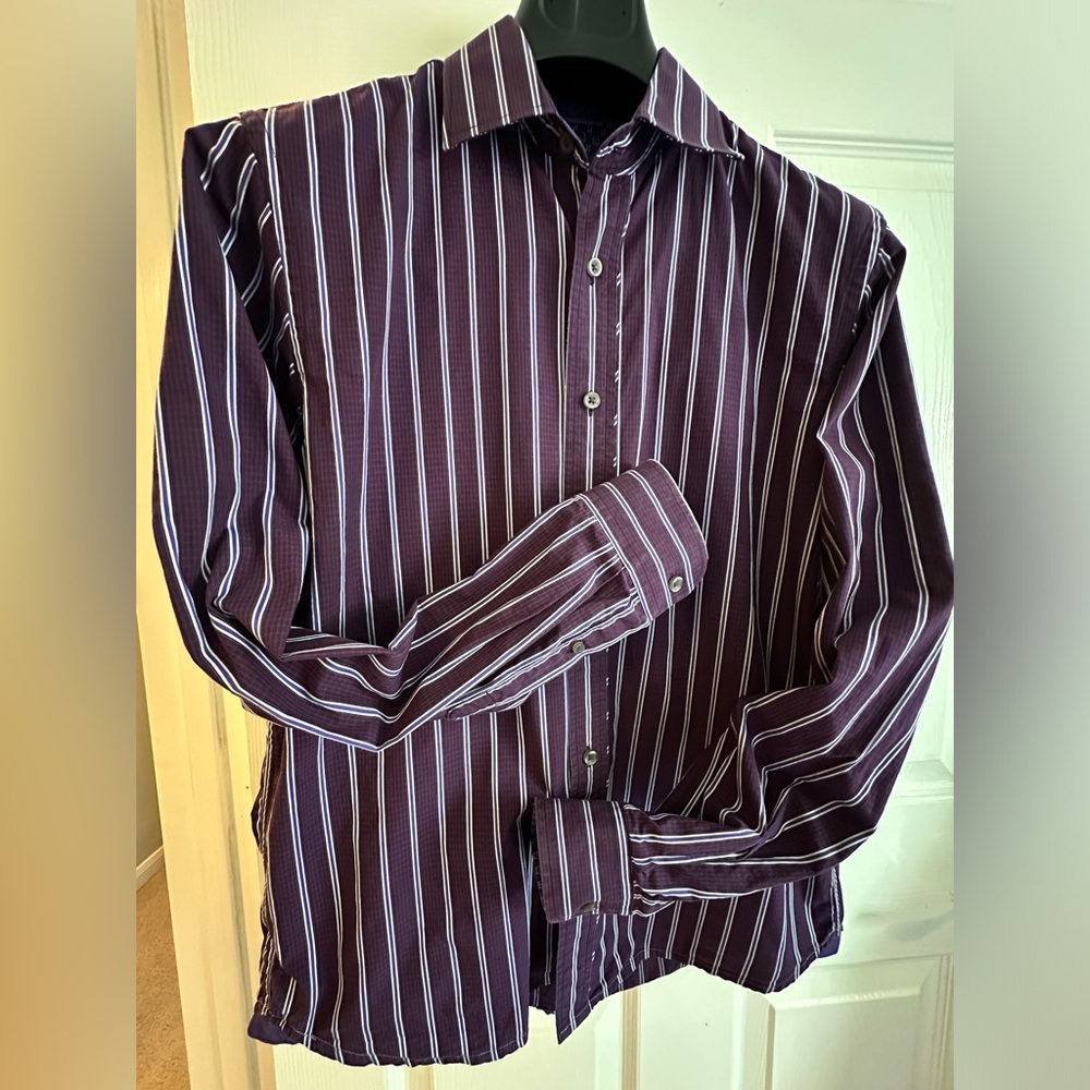 Report Collection mens M Strip Button Down